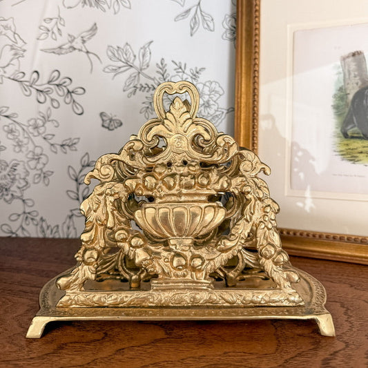 Ornate Heavy Brass Letter Divider with Askew Divider