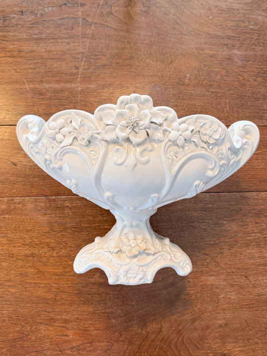 Vintage Ardalt Borocco Bianco Italian Porcelain Centerpiece